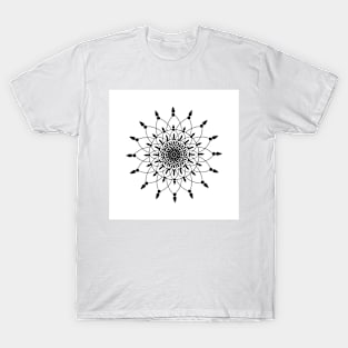 Graphic, geometric decorative, mandalas or henna design in vector. T-Shirt